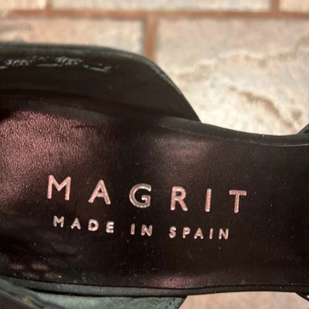 Magrit‎ Black Satin D'Orsay Pumps - Picture 10 of 12